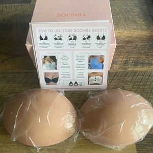 NWT Boomba bra inserts - Demi boost size small (A,B,C)